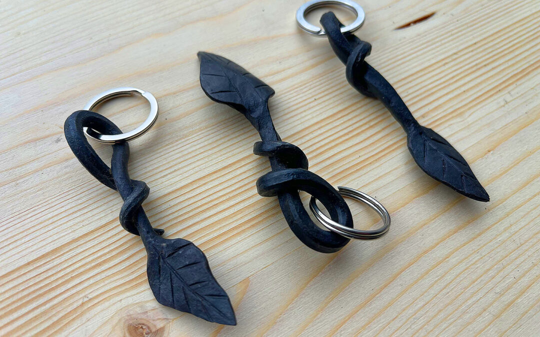 Forged Leaf Keyrings