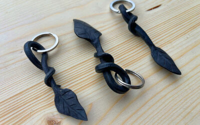 Forged Leaf Keyrings