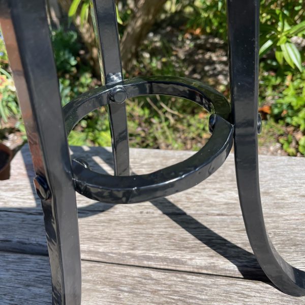 Yew wood stool detail