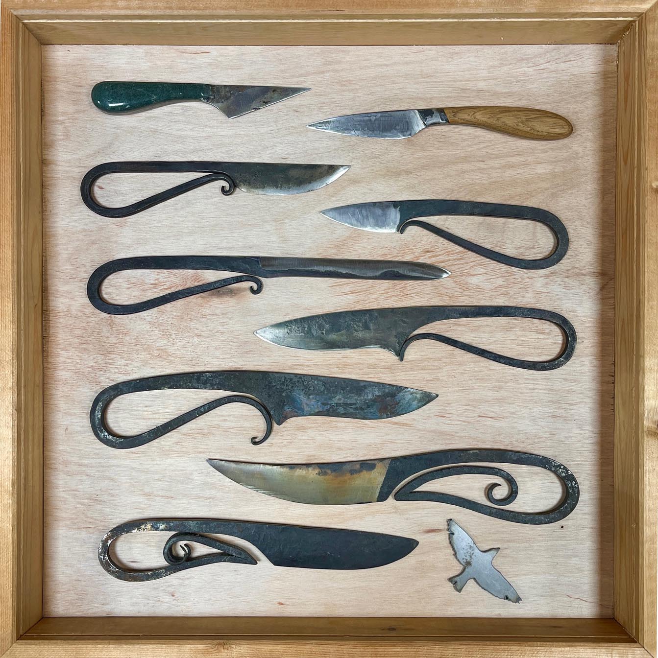 Early forged knive set