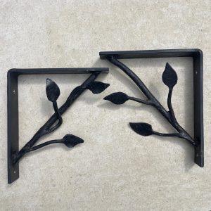 Forged Leaf Shelf Bracket 3